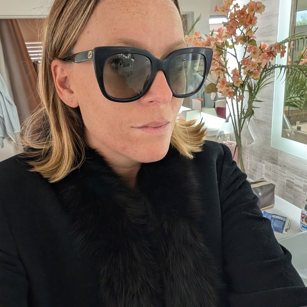 Gucci Black Oversized Sunglasses